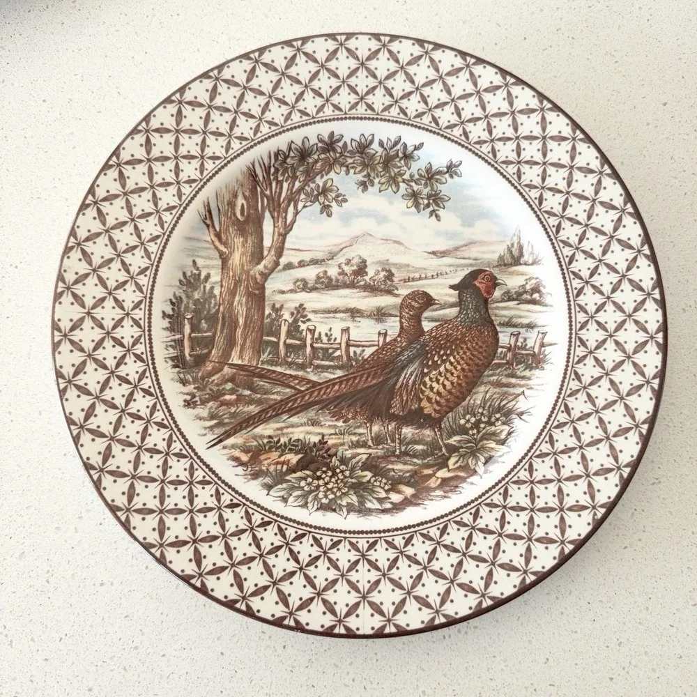 Royal Stafford Thanksgiving Pheasant Dinner Plates Made In England 11